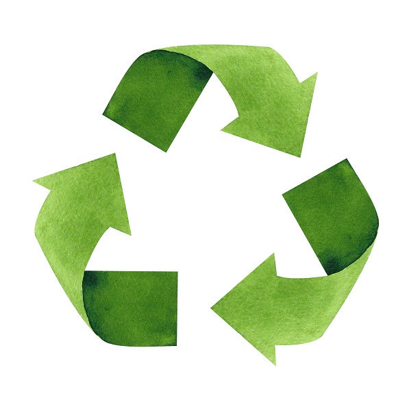 Grünes Recyclinglogo