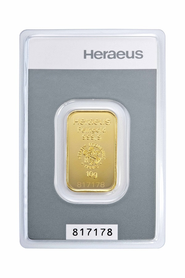 Heraeus Gold 10g  Goldbarren