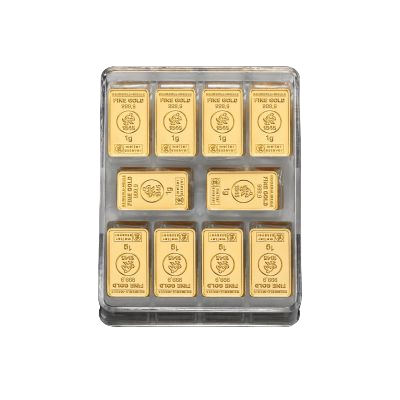 250 x 1 g Goldbarren UnityBox Heimerle & Meule