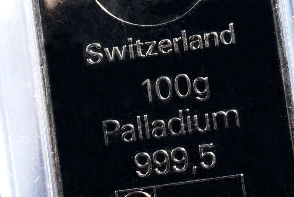 Palladiumbarren verkaufen 100 g