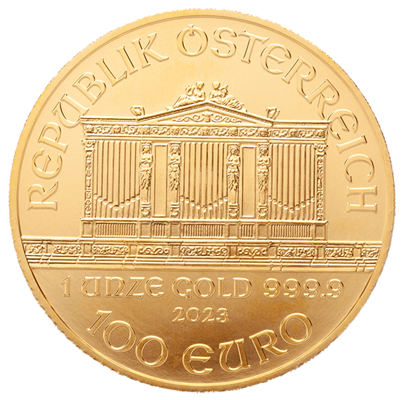 Wiener Philharmoniker 1 Unze Goldmünze 2023 Moroder Scheideanstalt