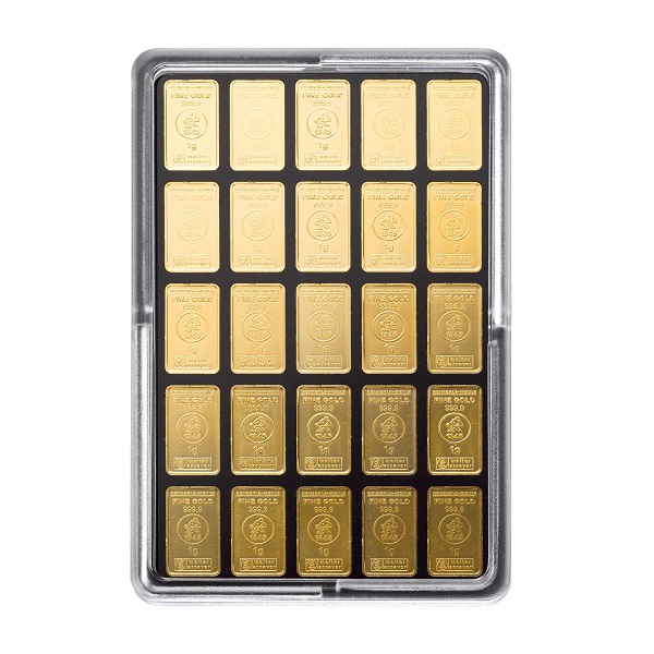 Heimerle und Meule 25x1g Goldbarren UnityBox