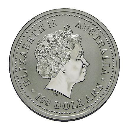 100 Dollar Elizabeth, die Zweite  1 Unze Platin