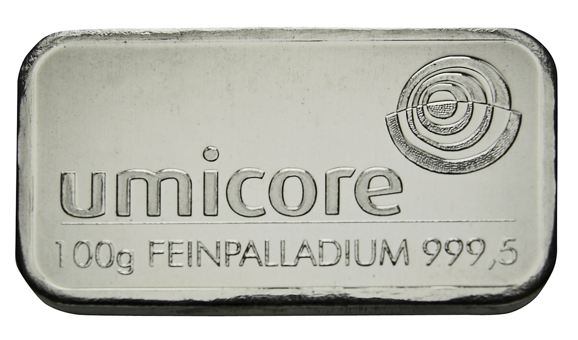 100g Umicore Palladiumbarren