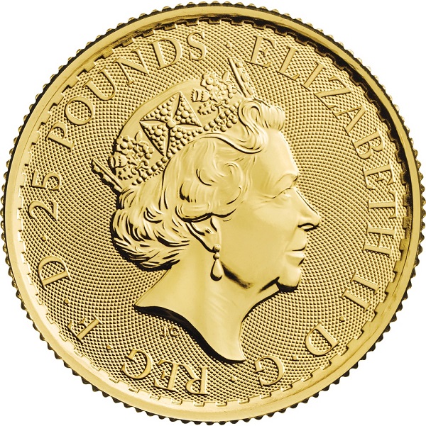 25 Pounds Gold Münze Elizabeth die Zweite