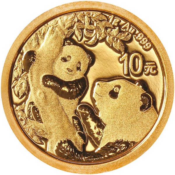 10 Yuan Panda 1 Gramm Gold