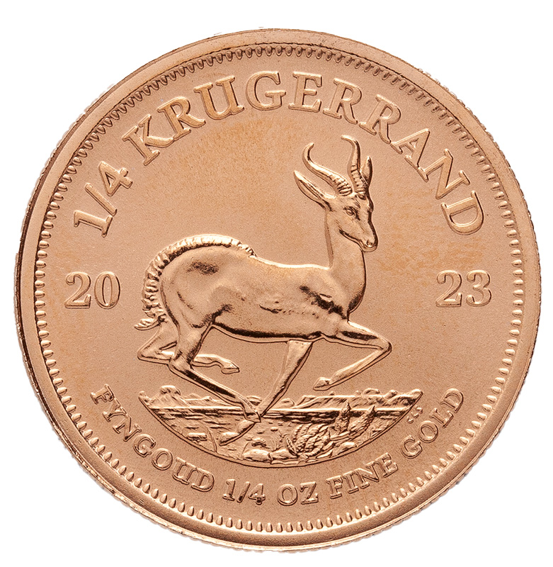 1/4 Unze Krügerrand Gold 2023 Rückseite