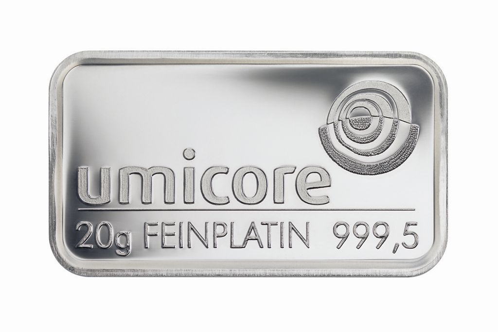 20g  Umicore Platinbarren