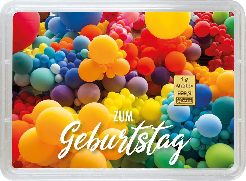 Geburtstag Goldbarren 1 g