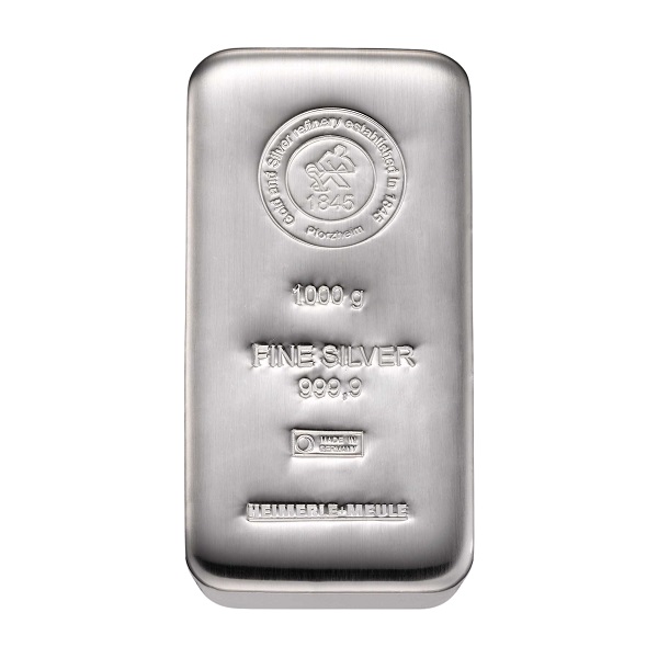 barren-silber-1000-gramm Silberbarren 1000g von Heimerle + Meule