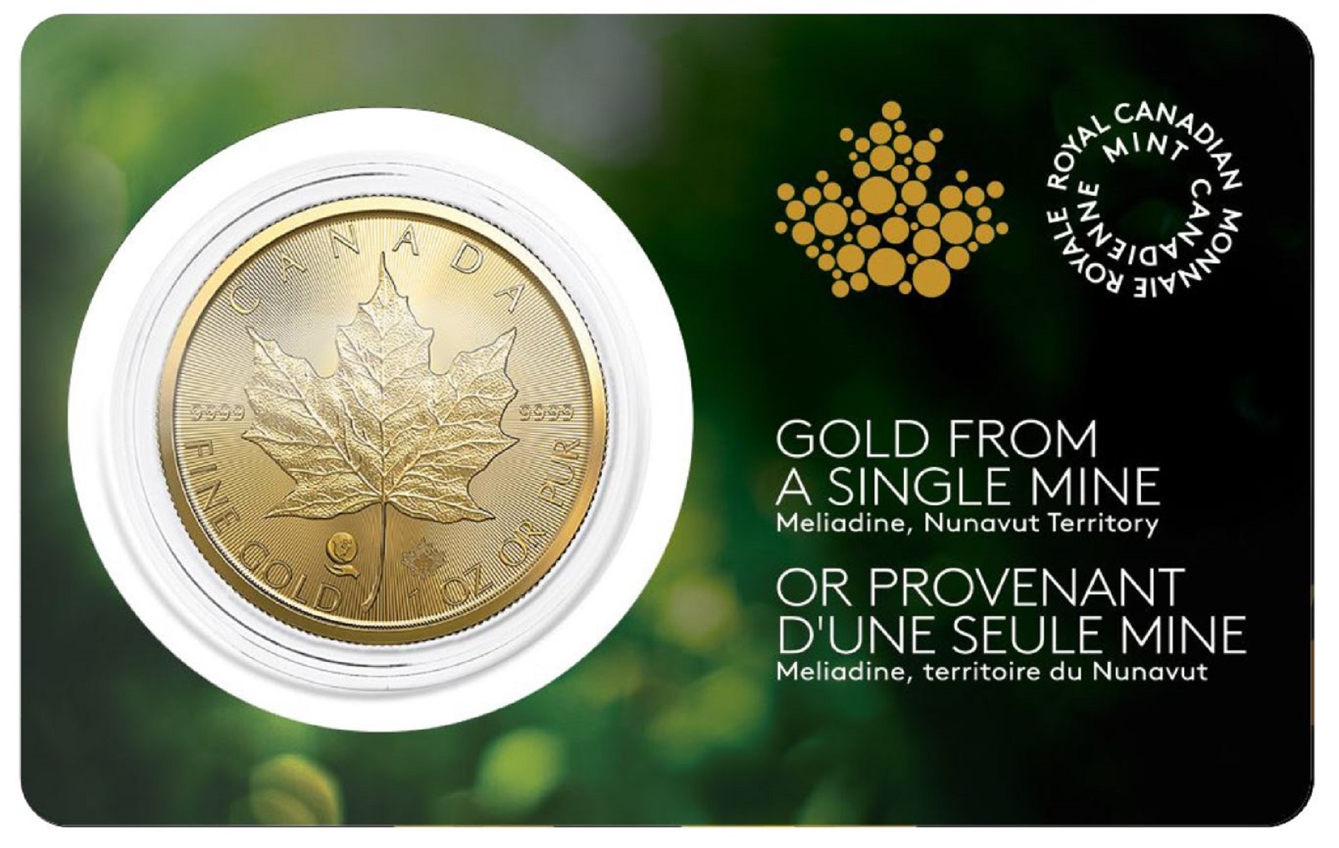 1 Unze Gold Maple Leaf 2022 Single-sourced Mine 2022 Vorderseite