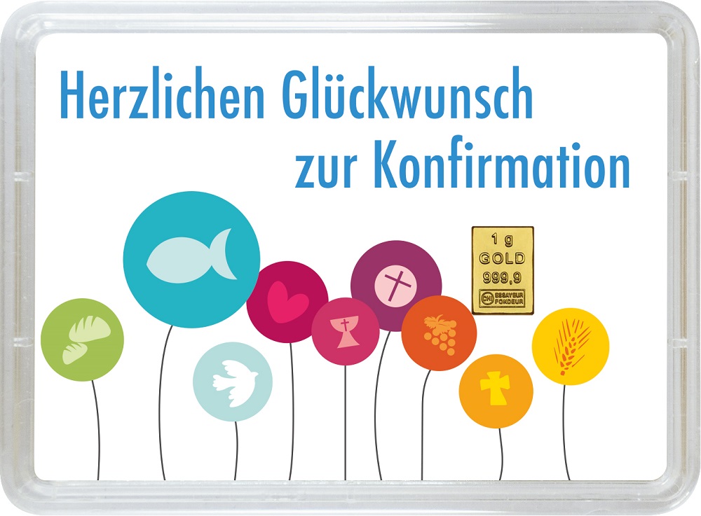 Geschenkbarren Konfirmation 1g Vorderseite 