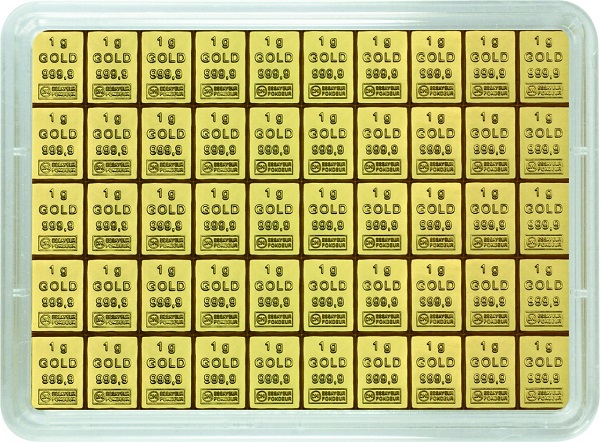 50 x 1 g Gold Combibar