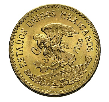 20 Pesos Centenario Mexiko Rückseite