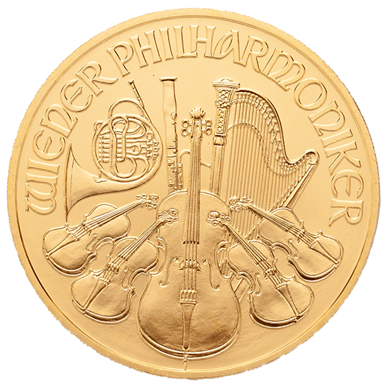 Wiener Philharmoniker 1 Unze Goldmünze 2023 Moroder Scheideanstalt VS