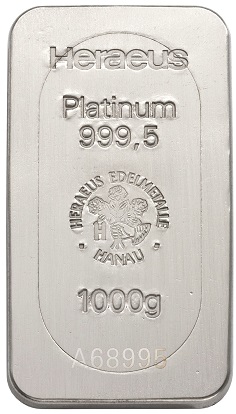 1000 g Platinbarren (diverse LBMA zertifizierte Hersteller)