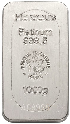 1kg Heraeus Platinbarren