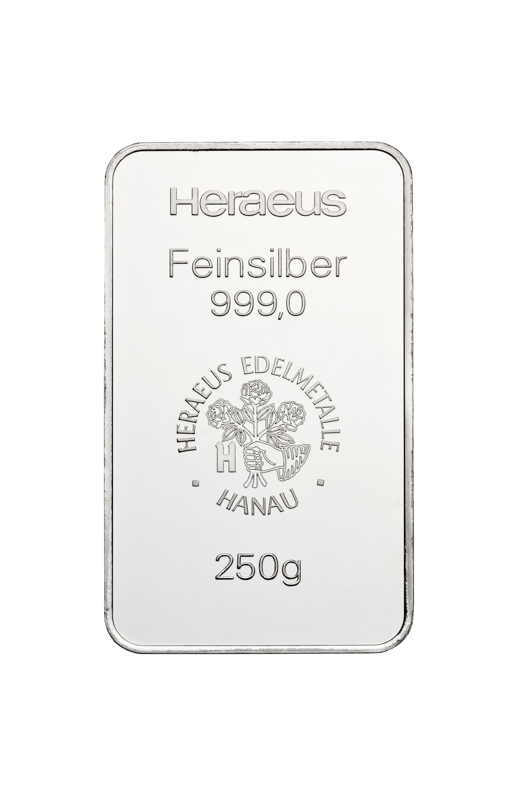 250 g Silberbarren (diverse LBMA zertifizierte Hersteller)