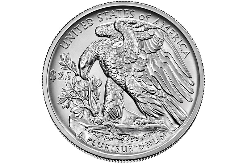 Münze mit Adler, America