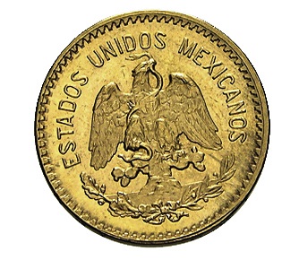 10 Pesos Centenario Mexiko Rückseite