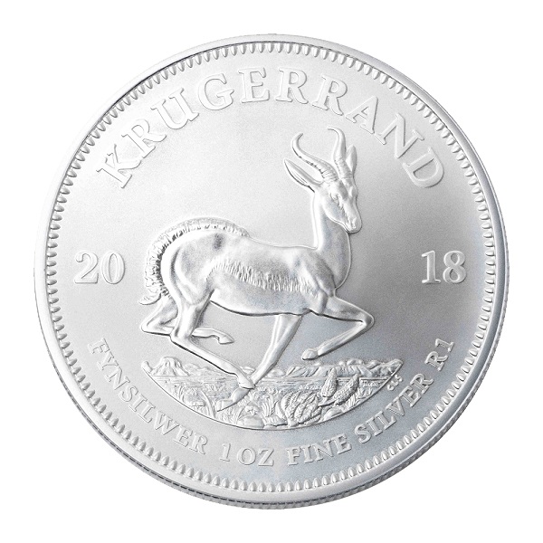 1 Unze Silber Krügerrand Hinten