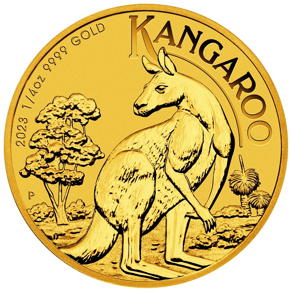 Australian Kangaroo 1/4 Unze 2023 Rückseite