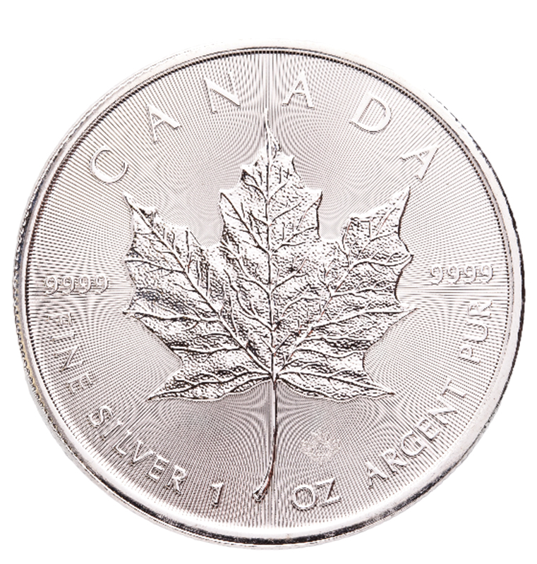 1 Unze Silber Maple Leaf 2023 Rückseite - Moroder Scheideanstalt