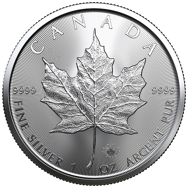 5 Dollar Maple Leaf - 1Unze Silber - Rückseite