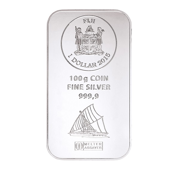 100g Silberbarren Fiji