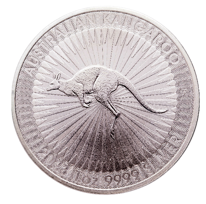 1 Unze Australian Kangaroo Silber 2023 Rückseite - Moroder Scheideanstalt