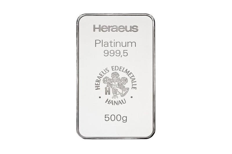 Platinum Heraeus Barren 500g