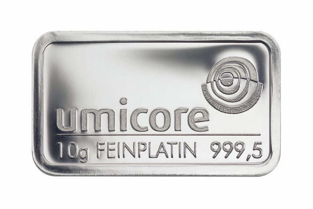 10g  Umicore Platinbarren