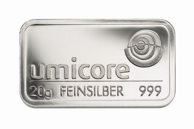 20g Umicore Silberbarren