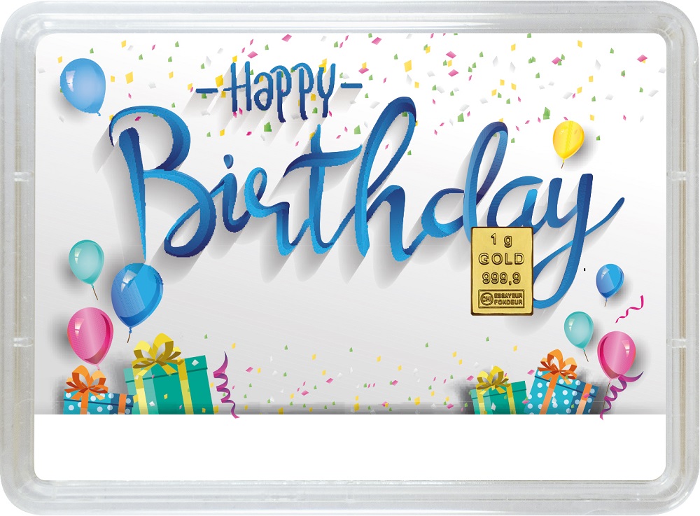 Geburtstag Goldbarren 1 g