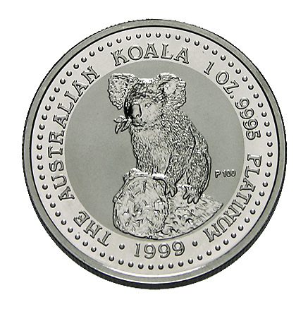 1 Unze Koala Münze Platin 100 Dollar