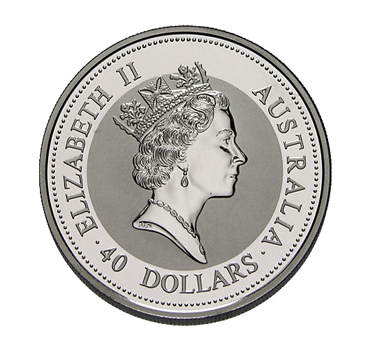 40 Dollar Australian Münze Elizabeth die Zweite, Palladium